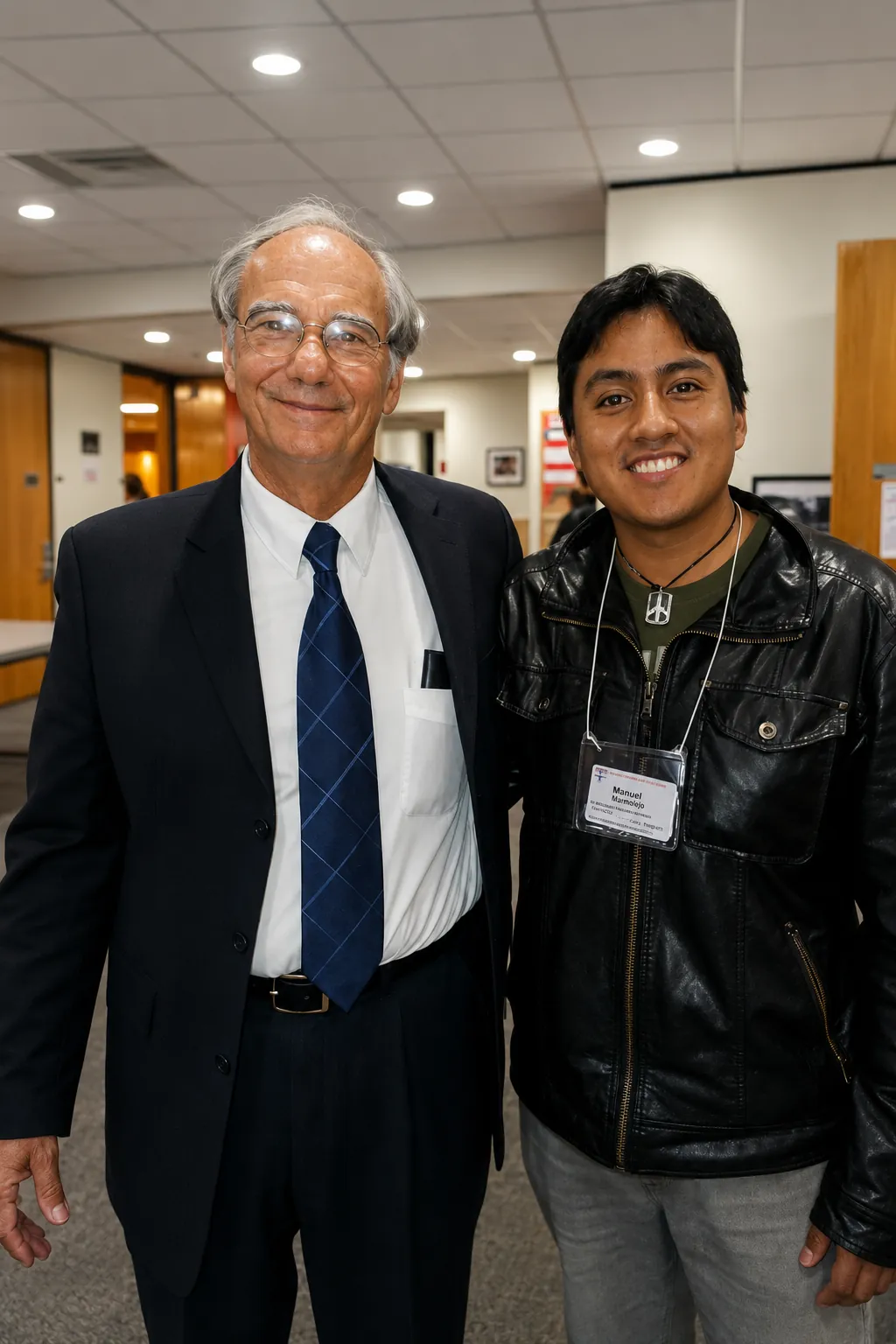 Dr. Manuel Escobar junto a Vincent Ciriello